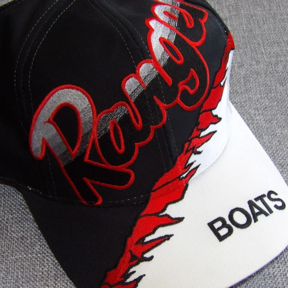 Ranger Boats Snapback Hat Men OSFM Black White Red Embroidered Fishing Cap